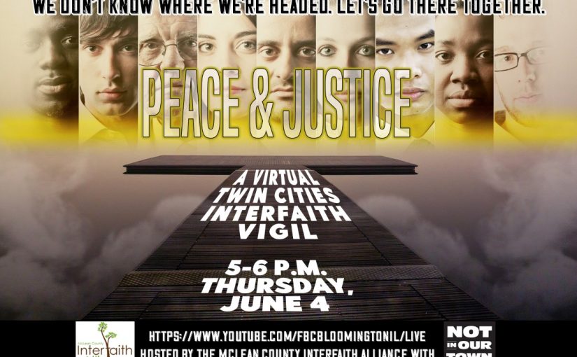 Virtual Interfaith Vigil: June 4, 5pm